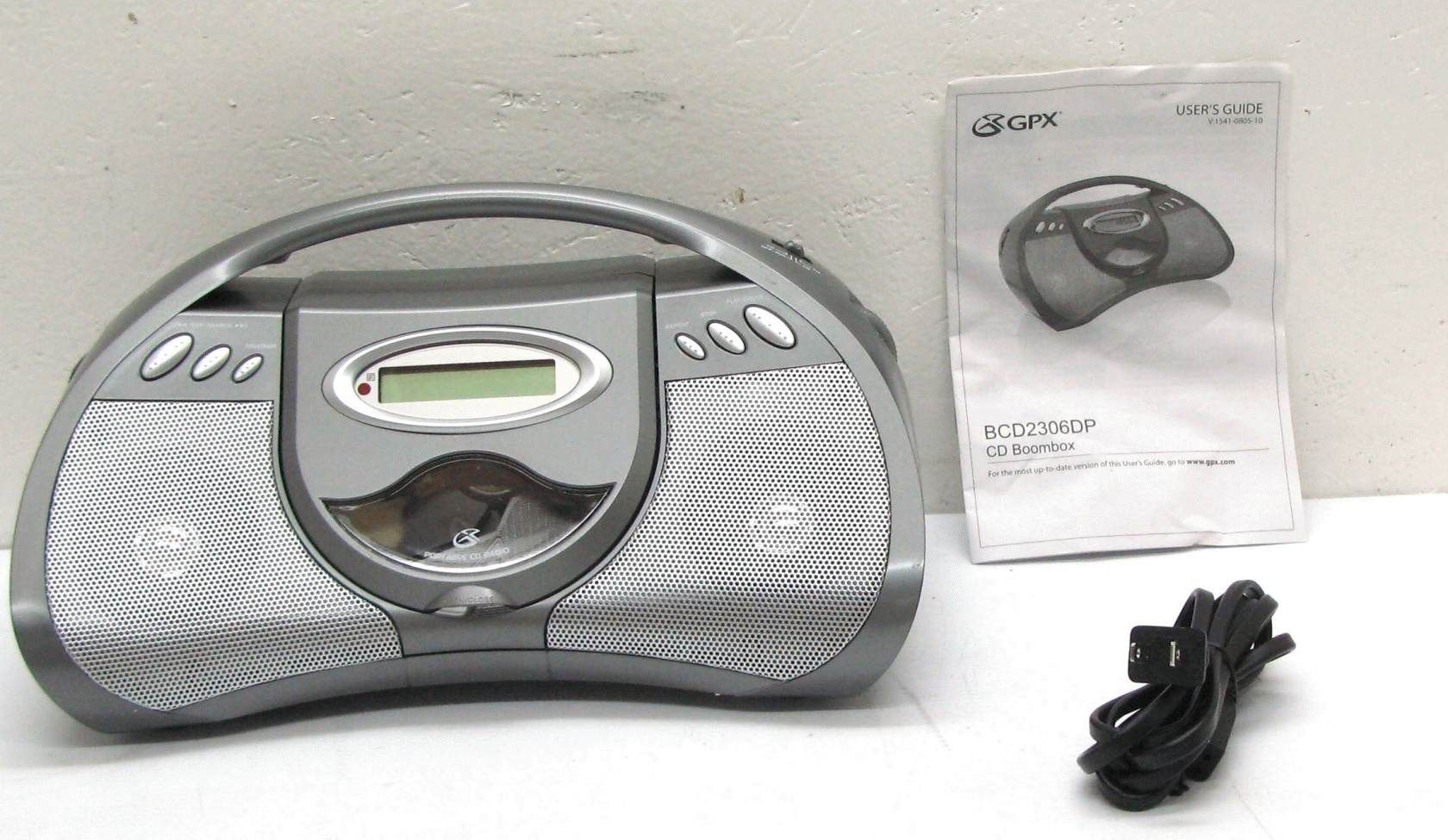 gpx cd boombox w digital am fm radio