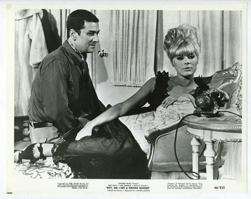 Movie Still~Elke Sommer/Cesare Danova~Boy, Did I Get a Wrong Number 