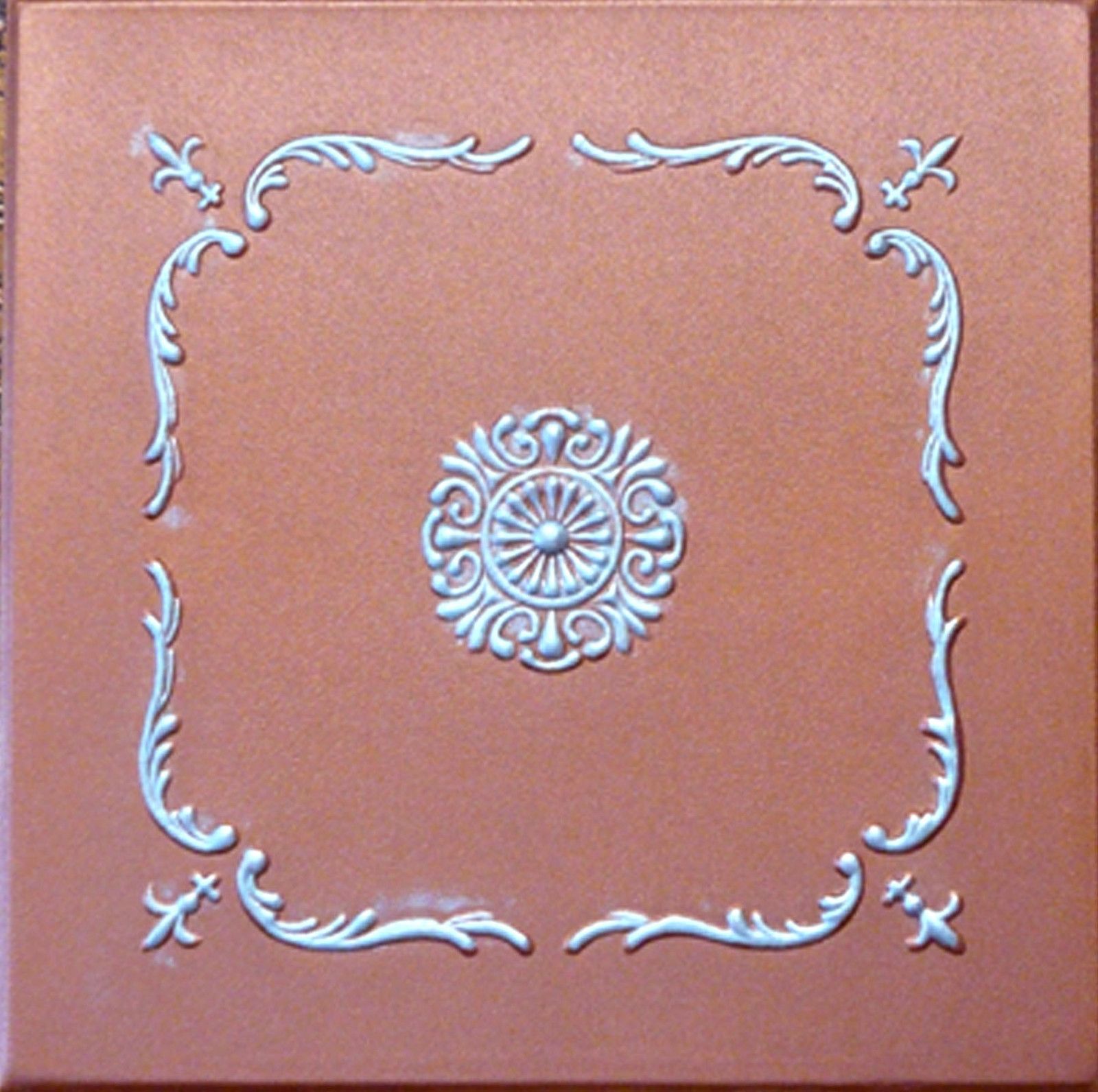 Amazing Styrofoam Ceiling Tiles R43SC Silver Copper Easy Glue up