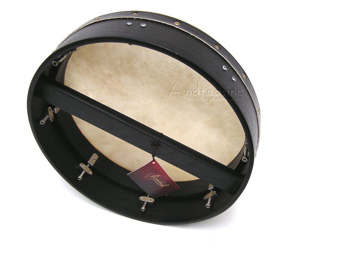 NEW QUALITY IRISH BODHRAN 14 TUNABLE BLACK FRAME DRUM w/ TIPPER