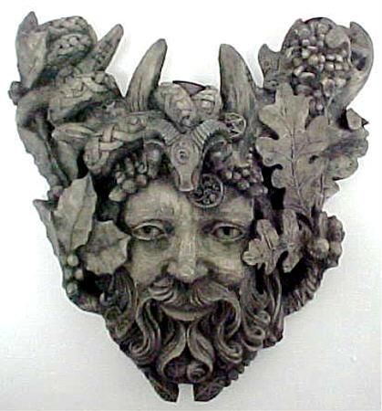 Celtic God Cernunnos Wall Mount Candleholder Horned