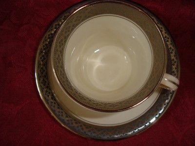 saladmaster castleton china platinum cup saucer