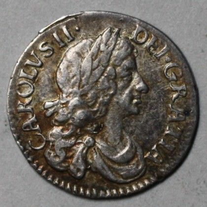 1679 Charles II Silver Maundy 1 2 Groat 2 Pence Old US Money