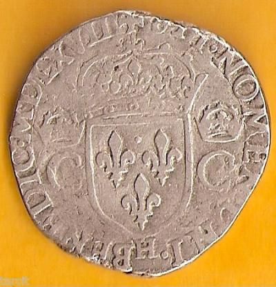 Charles VIIII Teston Argent MDLXVII 1567 La Rochelle