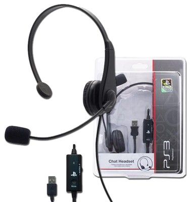 Venom Licensed Sony Chat Headset for Sony PS3 NEW & SEALED FREE UK 