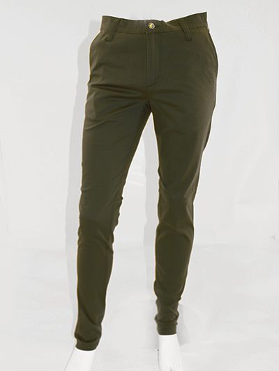 Monkee Genes Skinny Leg Sateen Chino Olive