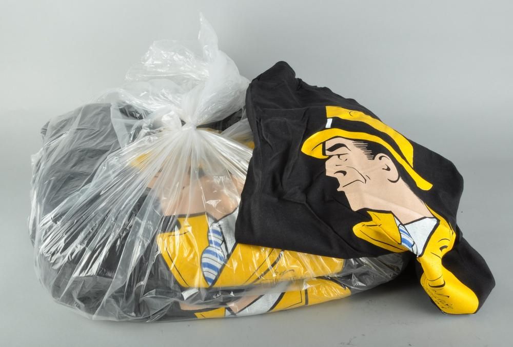 Wholesale Lot 36pcs Dick Tracy T Shirt Blk SM 38 42 New