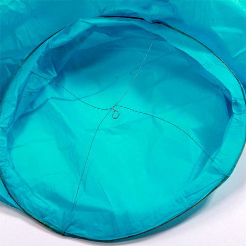 50x Blue Heart Shaped Lanterns Chinese Lamp Sky Lantern Wishing 