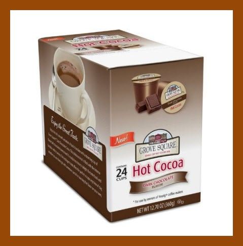 Grove Square Hot Cocoa Cups Dark Chocolate 24 K Cups for Keurig