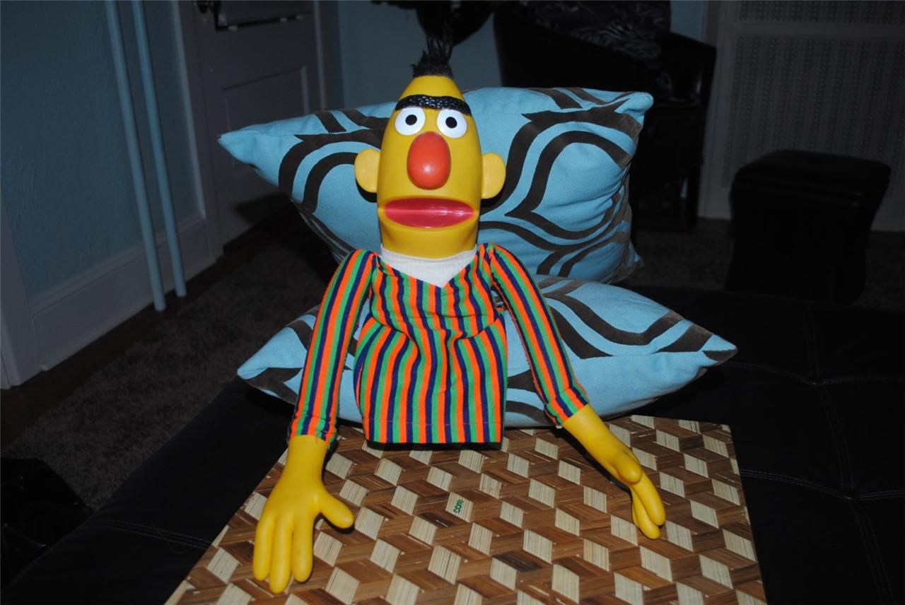   Street Vintage Bert Puppet 1973 Childrens Television Workshop