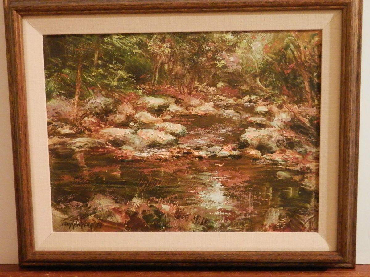JOHN NAYLOR old Listed Artist Fine Art OIL PAINTING impressionist