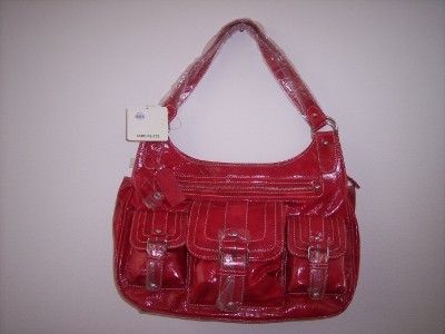 Chocolate New York Red Purse Hobo Tote Bag New 85211