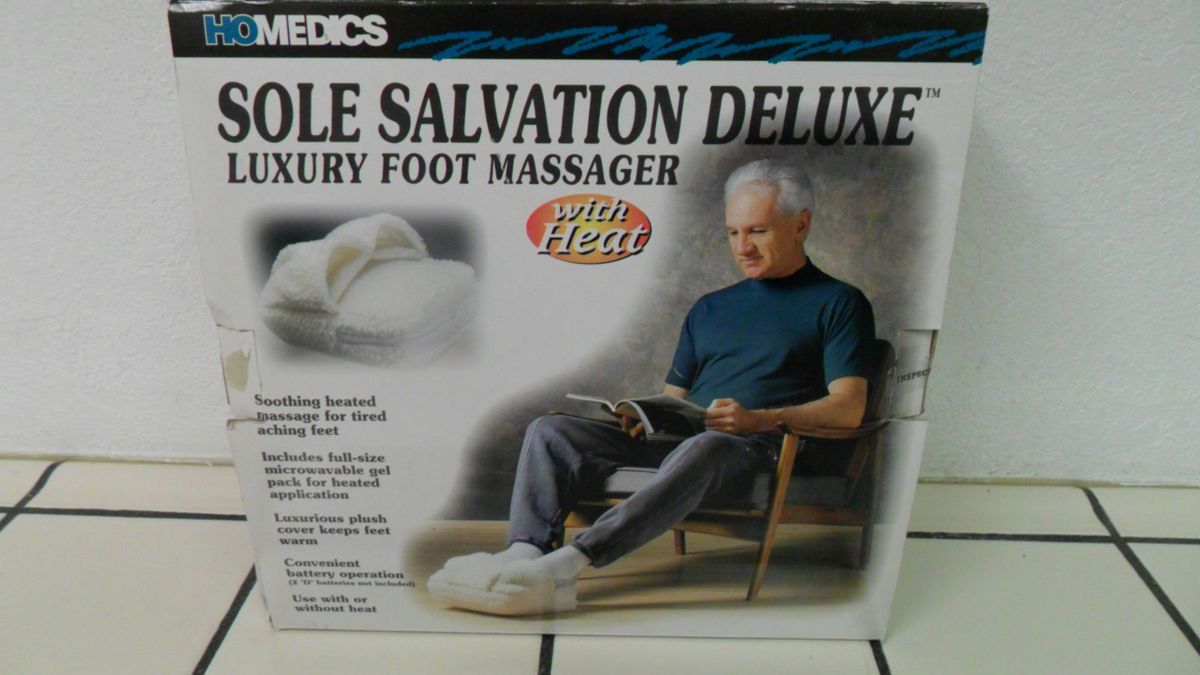 New Homedics Sole Salvation Deluxe Luxury Foot Massager with Heat