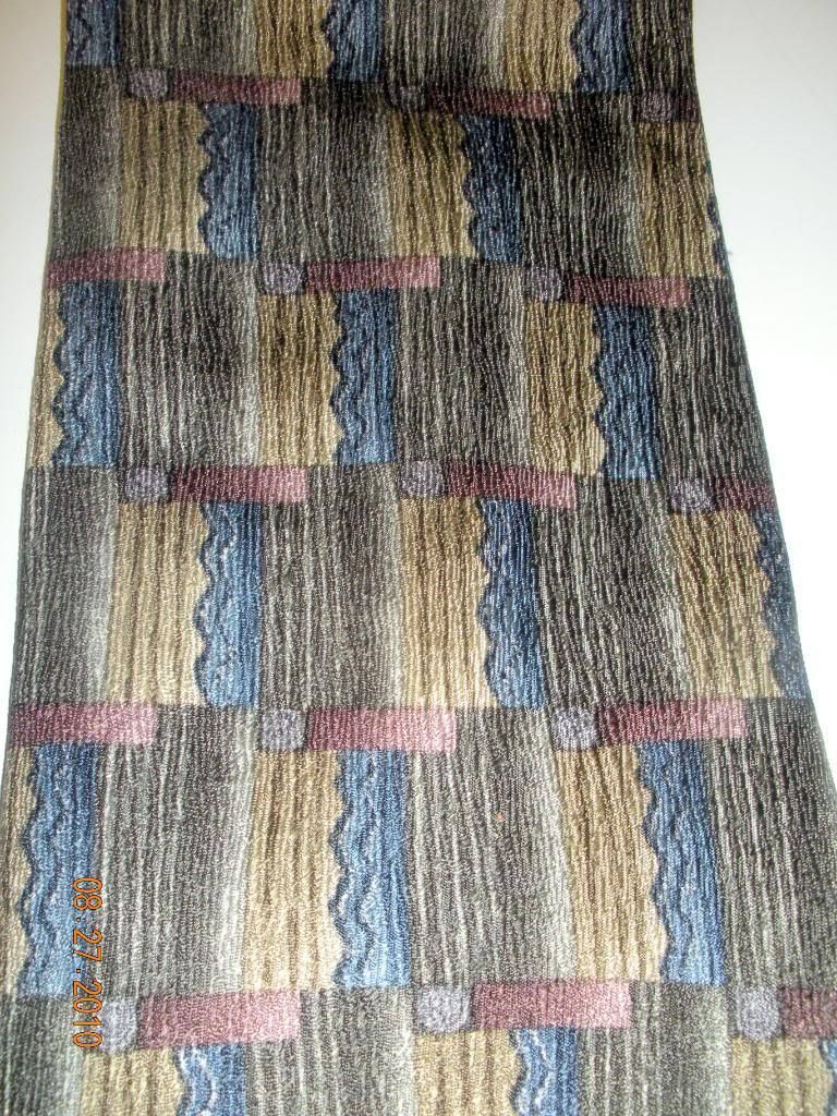 Vintage Jimmy V Chris Berman Abstract Blue Brown Tie