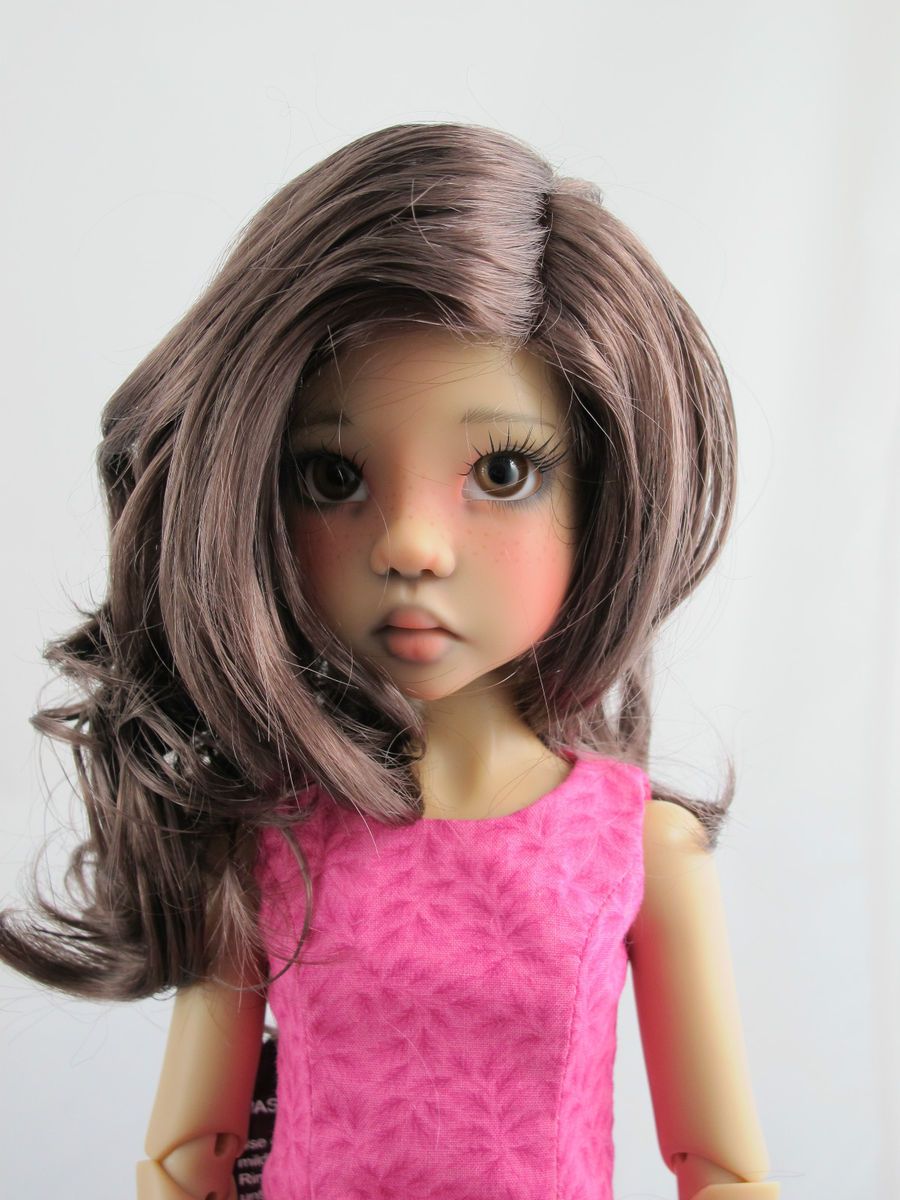 Monique Ciara Wig Brown Black Size 7 8 MSD Dollfie on Kaye Wiggs Hope