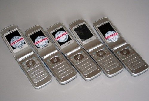 Lot 5 Nokia 6205 Verizon Wireless CDMA Handset Chrome