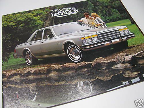  1978 Chrysler LeBaron Sedan Brochure