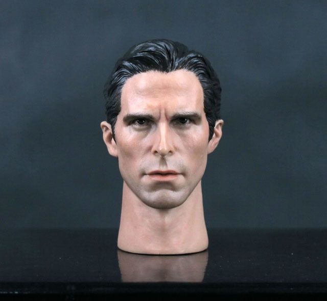 Hot CHRISTIAN BALE 1 6 figure toys head sculpt by Cian BATMAN