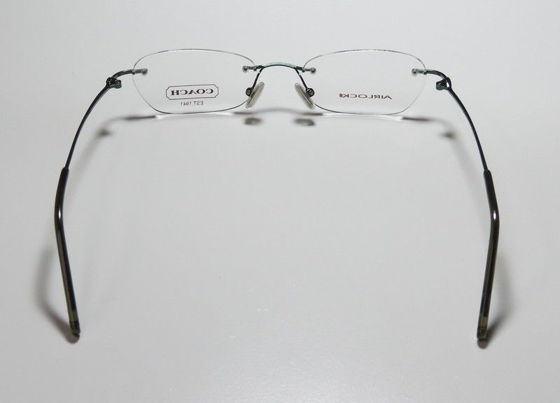 New Coach Christine 307 49 18 135 Vision Green Rimless Eyeglass