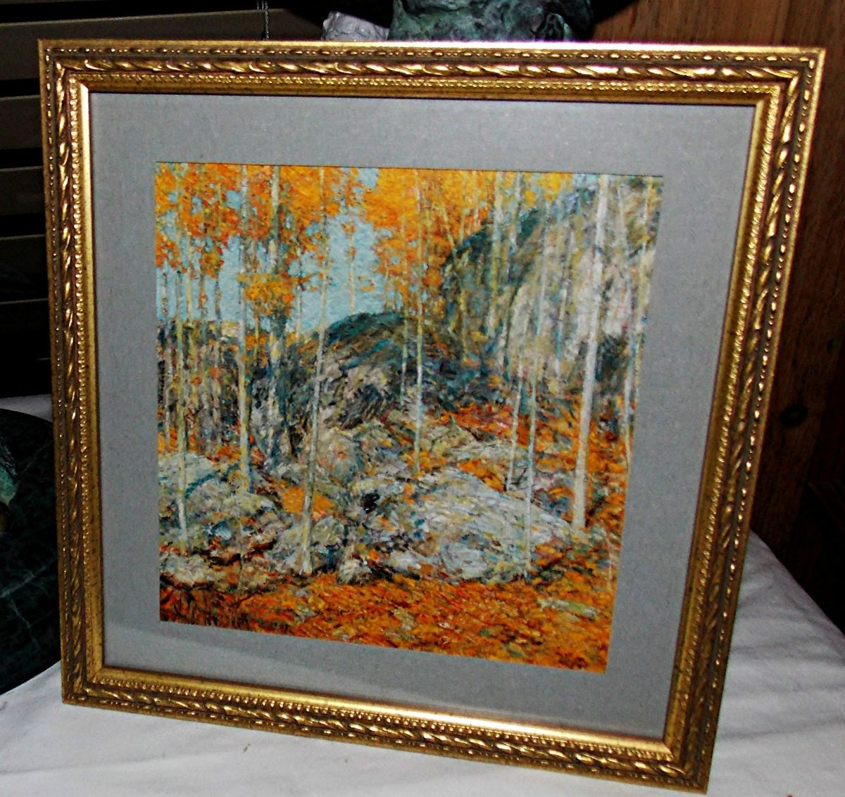 Print Frederick Childe Hassam 1859 1935 The Ledges October Old Lyme