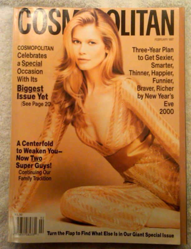 Cosmopolitan February 1997 Claudia Schiffer Hearst Mag
