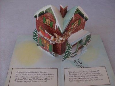  Before Christmas Hallmark Pop Up Book RARE Clement Clarke Moore