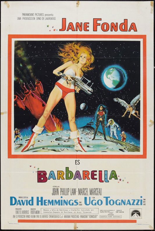 Barbarella Movie Poster 1968 Science Fiction Jane Fonda