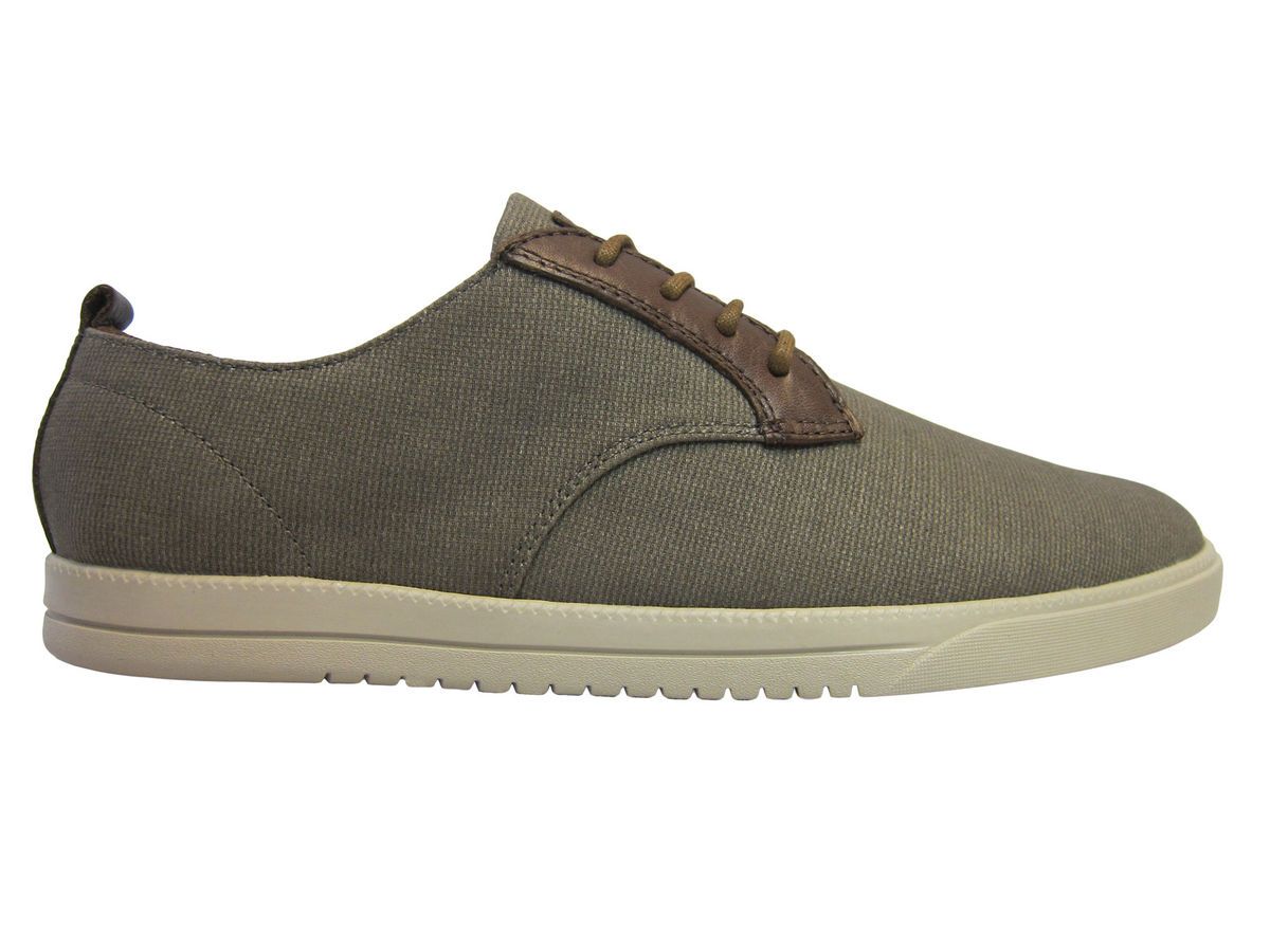 Clae Mens Ellington CLAO1246 Silt Canvas Lace Up Fashion Sneakers