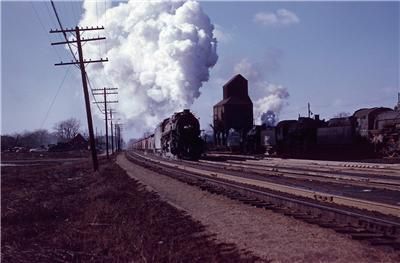 1955 illinois central 2603 original color slide