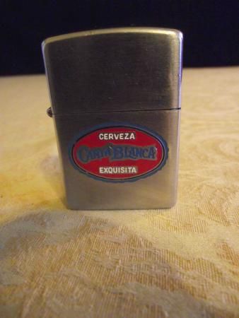 Vintage Zippo Lighter Cerveza Carta Blanca Exquisita Mexican Beer