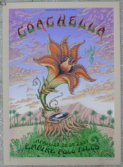 EMEK Coachella 2007 Kraft Variant Poster Print EMEK