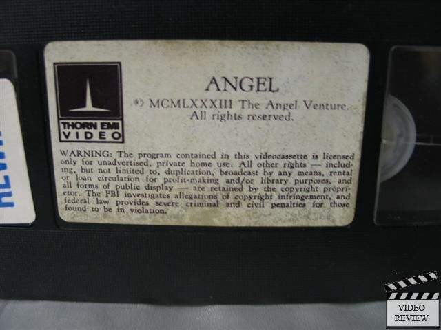 Angel VHS Donna Wilkes Roury Calhoun Cliff Gorman