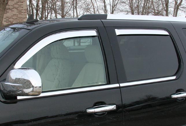 2000 2006 GMC Yukon in Channel Chrome Window Visors