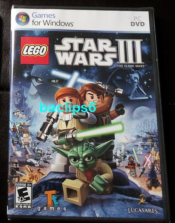 Lego Star Wars III The Clone Wars PC DVD Game New SEALED