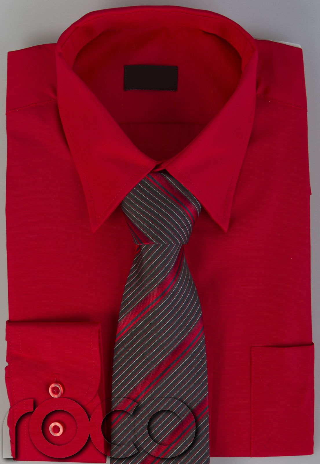 Cheap Boys Red Formal Wedding Prom Page Boy Shirt and Tie Set 2 15