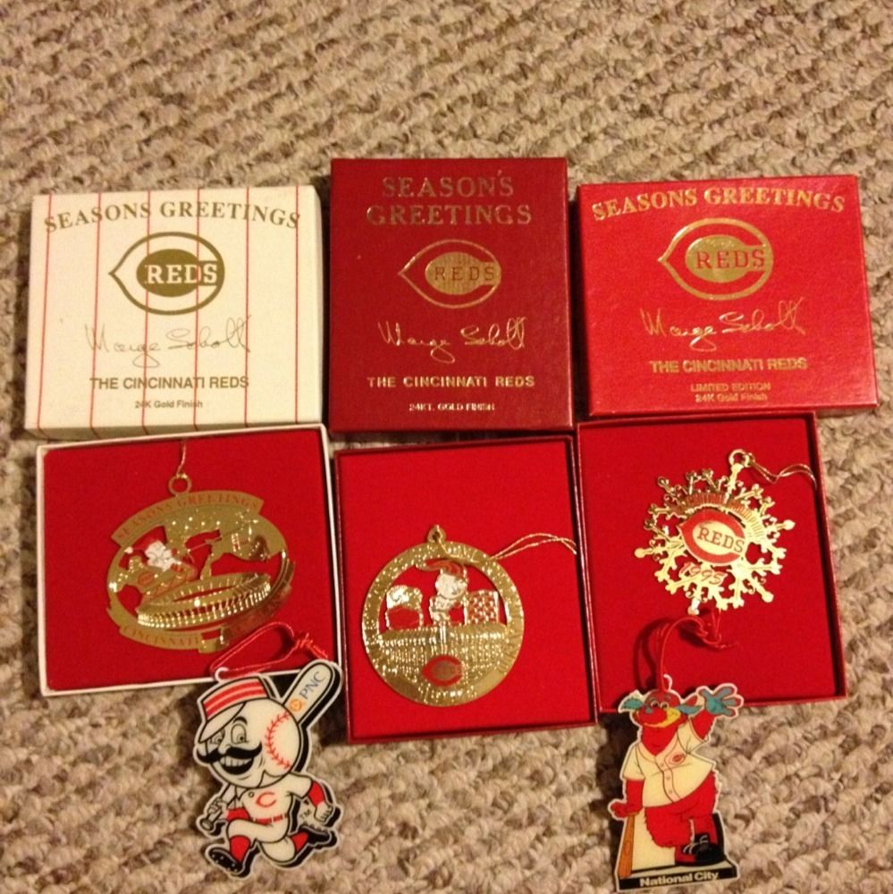  Cincinnati Reds Christmas Ornaments