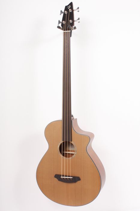 Breedlove Atlas Solo BJ350 CM4 Fretless A E Bass Guitar Natural