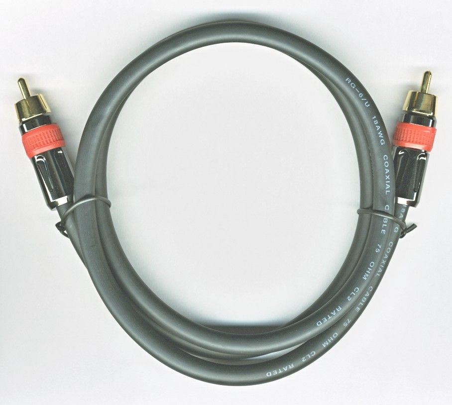 Coaxial Digital Audio Cable 1 8M Premium RCA Coax