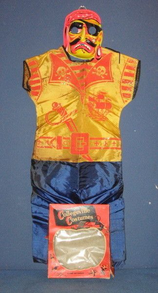 Vintage Collegeville Halloween Costume in Box Pirate Medium 8 10 Made