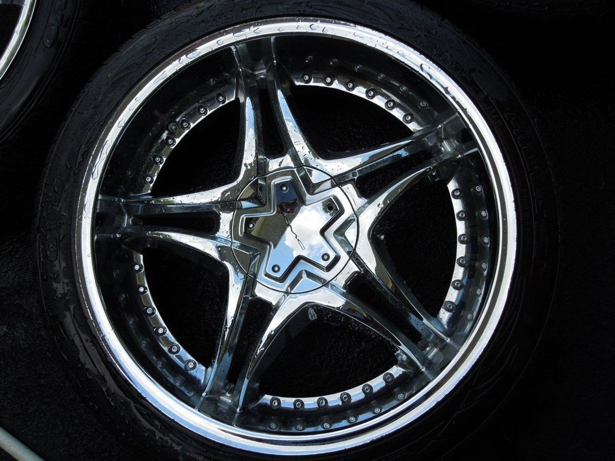 22 Chrome KMC wheels and Toyo Proxie tires