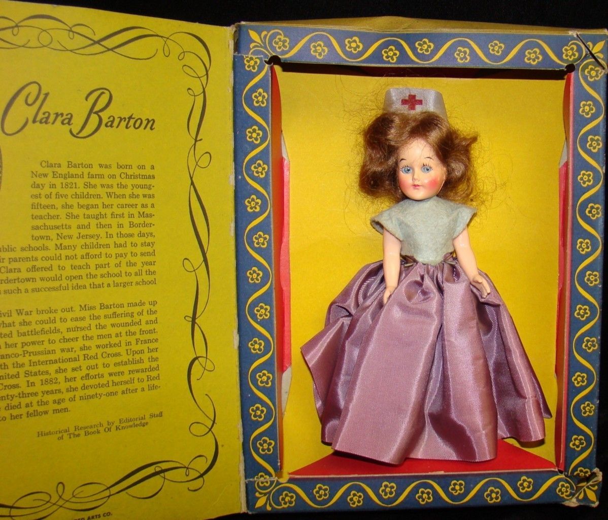 Vintage Album of Americana Doll Clara Barton VGC