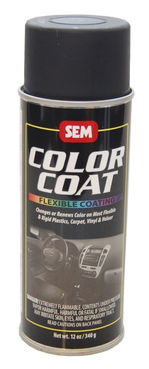 SEM Color Coat Satin Black Vinyl Spray Auto Paint