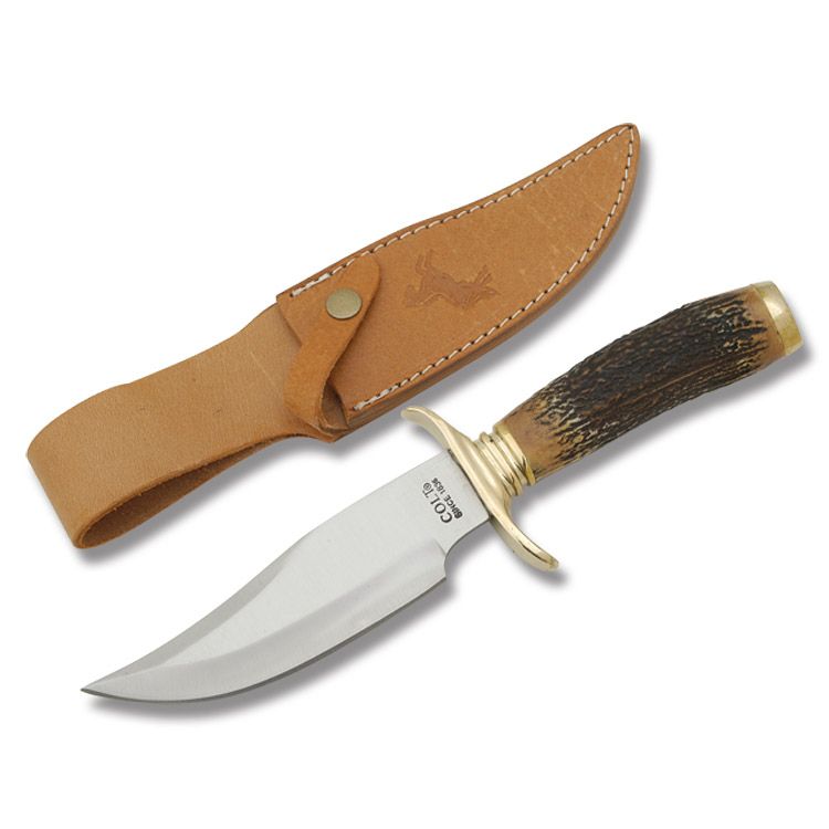 Colt CT805 Stag w Brass Bowie Knife Sheath