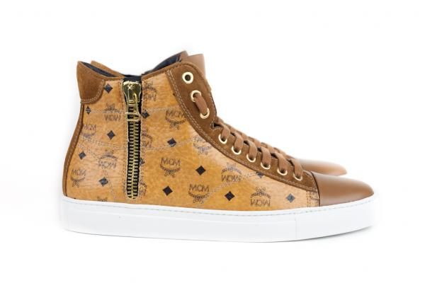 Michalsky x MCM Urban Nomad III High Sneakers in Cognac