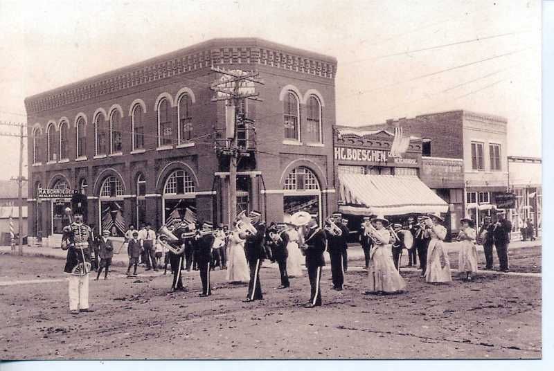 Cole Camp Missouri Downtown Postcard Independence Day