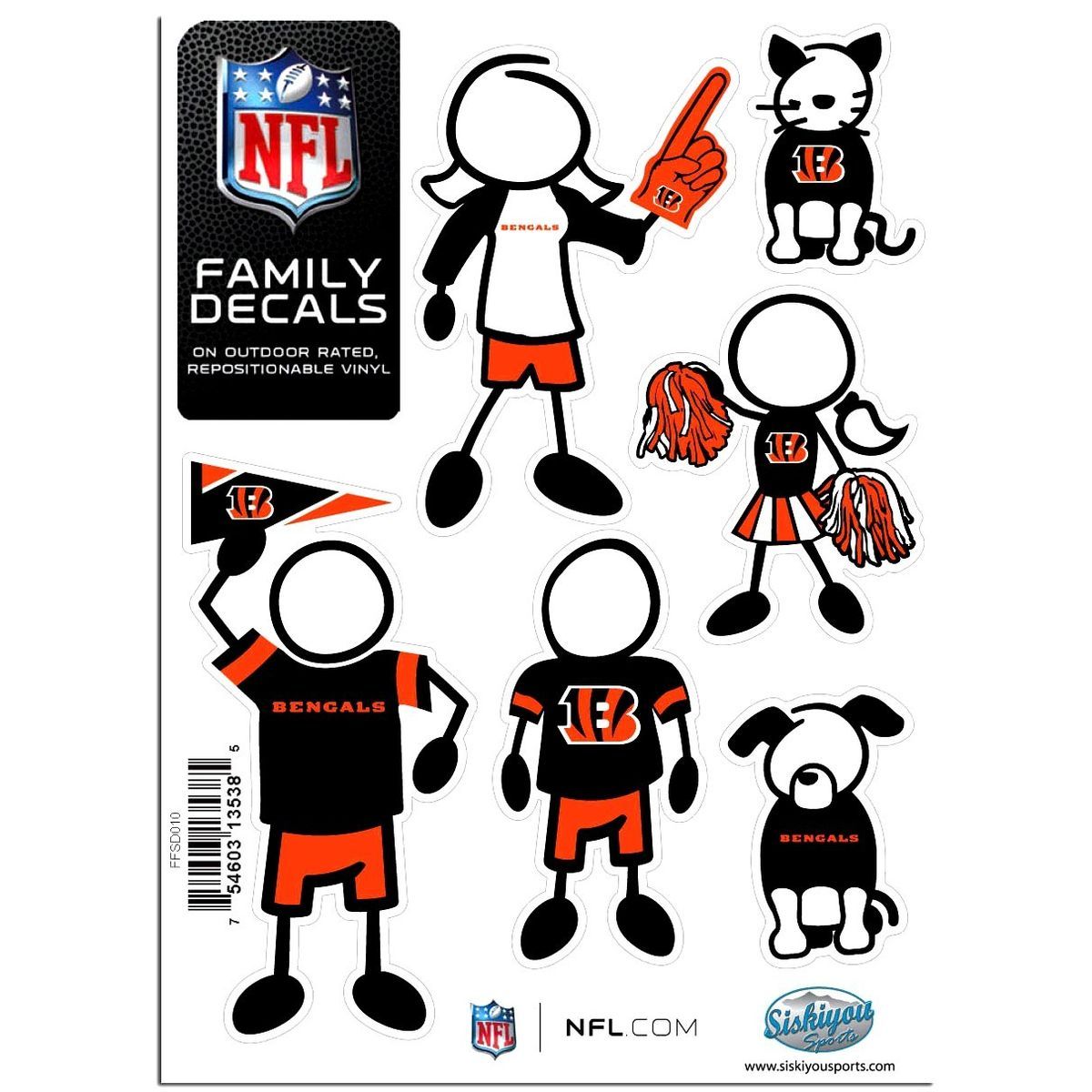  NFL Team Family Auto Decals