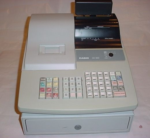 CASIO COMPUTER COMPANY CE 300 CASHIER MACHINE CE 300 ELECTRONIC CASH