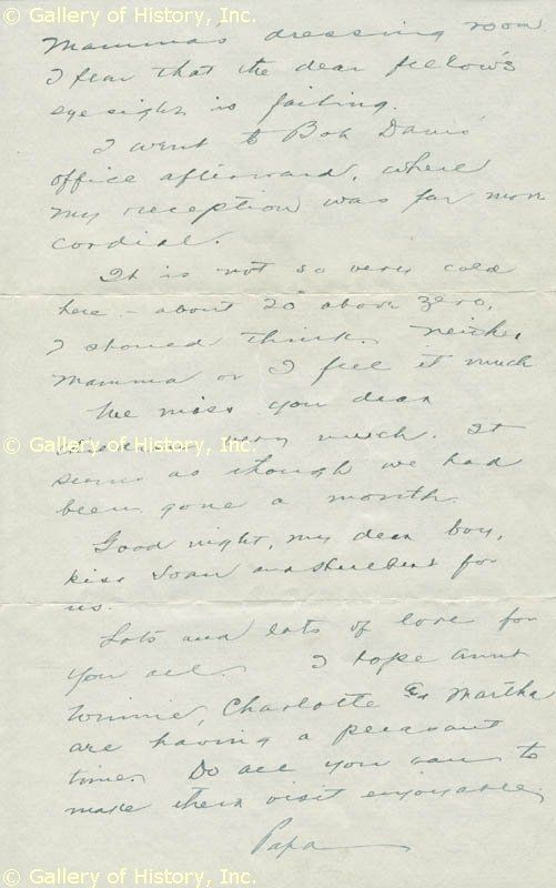 IMPORTANT ARCHIVE OF EDGAR RICE BURROUGHS FAMILY CORRESPONDENCE