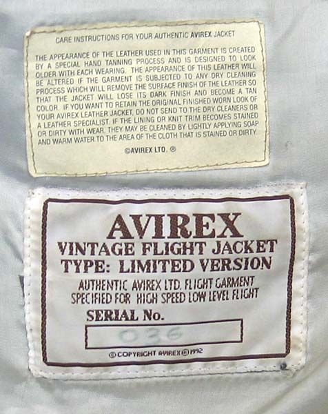Vtg Avirex A 2 Marilyn Monroe Leather Flight Jacket L 1992 Bernard of