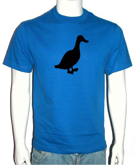 COOL DUCK T SHIRT RETRO FUNNY VINTAGE TEE ROYAL